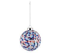 Alessi Proust AM43 3 - Palla per Albero di Natale di Design, in Vetro Soffiato Decorata a Mano