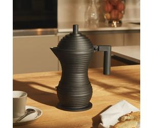 Alessi Pulcina Caffettiera Espresso Nera, design De Lucchi