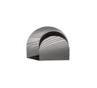 Alessi Veneer PU08, Portatovaglioli di Design, in Acciaio Inossidabile 18/10 con Decoro in Rilievo