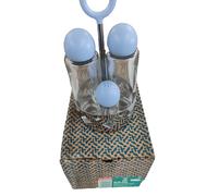 Alessi-Servizio-Olio-Aceto-Sale-Pepe-"Decoro Rombi"