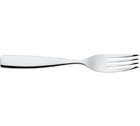 Alessi, Set di forchette da dolce "Dressed", in acciaio INOX 18/10 lucido, con decorazione in rilievo, 4 pz.