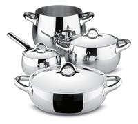 'Alessi sg100s7 "Mami Set Pentole, Acciaio Inox, Argento, 24 cm