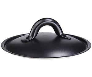 Alessi SG200/14 B Mami Coperchio in Acciaio Inossidabile 18/10, Nero, ø 14 cm