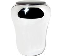 Alessi SG74 - Sgabello/cesto della biancheria, acciaio inossidabile con seduta in legno, altezza: 46,5 cm, ø 36 cm