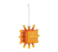 Alessi Sunflake GJ02 7 - Decorazione Natalizia di Design Vintage, Raffigurante un sole, in Vetro Soffiato Decorato a Mano, Multicolore