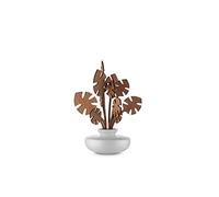 Alessi The Five Season MW64 3S W - Diffusore a Foglie per Ambiente in Porcellana, Foglie in Legno di Mogano, Bianco