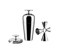 Alessi The Tending Box GIA26SET Set Cocktail con Agitatore Parisienne, Doppio Passino da Bar, Quadri Combo Jigger, in Acciaio Inossidabile 18/10