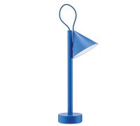 Alessi Tsumiki ME01 DAZ - Lampada Portatile Magnetica, Batteria Ricaricabile con cavo USB-C, in Metallo e Resina Termoplastica, Luce a LED 3.5W 5V, Blu