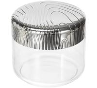 Barattolo Alessi Veneer in vetro con coperchio in acciaio,design Urquiola,cl 50