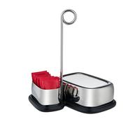 Alessi Set di accessori da tè e caffè VS07 1 Bibo – Acciaio inossidabile 18/10 e Melammina