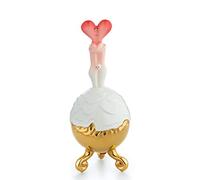 Alessi Welcome Amore Decorazione, Porcellana, Decorata a Mano, Multicolore, 10.5 x 19 x 10.5