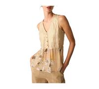 Alessia Santi - Canotta - - Tops - Donna - Beige - M