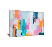 Alessio Cacciatore Quadro astratto pastello decorazione della parete pastello tela decorazione della parete colorata pittura XXL astratta opera d'arte unica (40x30cm)