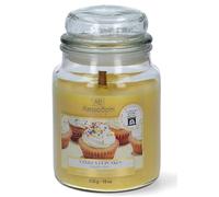 AlessioBoltri Candela profumata | Giara grande Vanilla Cupcakes Vaniglia dolce | con stoppino in legno naturale che scoppietta | Made in Italia | lunga combustione | il regalo perfetto per le donne