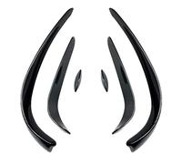 Aletta Laterale Compatibile Con Benz W205 C180 C200 C260 C43 Per AMG 2015 2016 2017 2018 Paraurti Anteriore Auto Spoiler Splitter Copertura Fendinebbia Splitter Trim(Carbon)