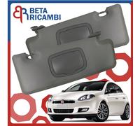 Aletta Parasole Fiat Bravo Dal 2007 Pattina Coppia SX + DX Con Tasca E Specchio