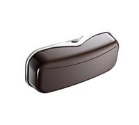 Aletta Parasole Per Auto Con Doppia Clip Custodia Per Occhiali ABS Resistente Ai Graffi Organizzatori Automobilistici Scatola Immagazzinaggio Per Occhiali Per Veicoli Aletta Parasole Per Auto Con