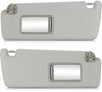 Aletta Parasole Sinistra/destra Con Specchio Per Toyota Per Highlander 2004-2007, Lato Guida E Passeggero, 74320-48260-A0 Parasole Auto Parabrezza Interno(Titanio,Left+Right)