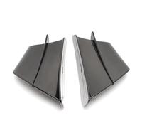 Alette aerodinamiche Compatibile con Suzuki per GSXR600 per GSXR750 per GSXR1000 per Hayabusa Carenatura Alettone Laterale Deflettore Spoiler Accessori Alette Carenatura(Black)
