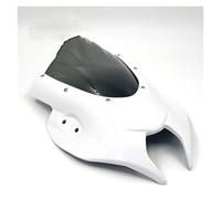 Alette Aerodinamiche Per Suzuki GSX250R GSX-250R GSXR250 2017-2024 + Parabrezza Per Moto Kit Deflettore In Alluminio Winglets(WhiteGrey)