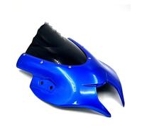 Alette Aerodinamiche Per Suzuki GSX250R GSX-250R GSXR250 2017-2024 + Parabrezza Per Moto Kit Deflettore In Alluminio Winglets(BlueBlack)