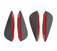 Alette Carbonio Auto, Alette Paraurti Anteriore, Paraurti anteriore Spoiler Labbro 4 Pz Universale In Fibra di Carbonio Auto Paraurti Anteriore Alette Lip Spoiler Canard Splitter Pinne