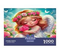 Alette d'Angelo Puzzle 1000 Pezzi Adatto Per Adulti Un Enigma Impossibile Alette d'Angelo Decorazione Della Casa Giochi EduGattoivi in Carta Originale Regali Per Adulti 70x50cm/1000pcs