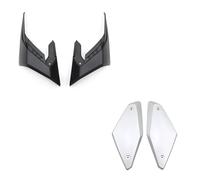 Alette Moto Per CB650R 2019 2020 2021 2022 2023 Pannelli Laterali Telaio Protezione Tappo Serbatoio Protezione Parafango Moto Carenatura Antivento Spoiler Laterale Per Moto(Wing and Silver side)