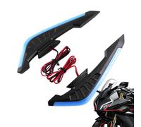 Alette per moto, Alette laterali per moto | Kit ala aerodinamica 2X con LED | per la modifica della moto, adesivo dinamico per ala per bici elettriche
