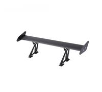 Alette Posteriore Spoiler Spoiler Posteriore Da Per Corsa GT In Alluminio Regolabile Da 43''/110 Cm, Universale, Per Portellone Posteriore, Nero E Argento(Style-2-BL)