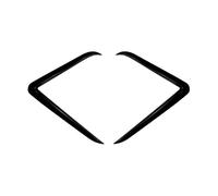 Alette Spoiler auto Copertura Paraurti Anteriore Auto Wind ABS Nero Lucido Fendinebbia Luce Accessori Auto Compatibile Con Tesla Per Model Y 2024 2025