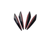 Alette Spoiler, Minigonne, Spoiler Anteriore, Decorazioni Per Paraurti, Diffusori, Splitter, Alette Universali Per Carrozzeria, 4/6 Pezzi(4PCS Black)