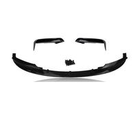 Alette Spoiler per Auto Per BMW Serie 3 F30 Per M Per Sport 2012-2018 Paraurti Anteriore Auto Spoiler Inferiore Per Lama Svasata E Cornice Di Copertura(Glossy Black)