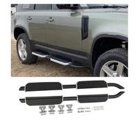 Alettoni Laterali 2PCS Pedane Laterali In Alluminio Pedane Nerf Bar Per Land Per Rover Per Defender 110 130 4 Porte L851 2020-2024 2023 2022 2021(With sliver trim)