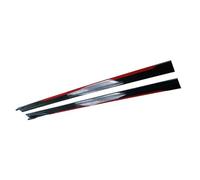 Alettoni Laterali Auto Coprigonne Laterali 8 Pcs Per Nissan Per SENTRA Per Altima Per Maxima 300Z Tutti I Modelli Universal Car Gonna Lato Winglet Splitter Lip Spoiler Laterale(Rosso)