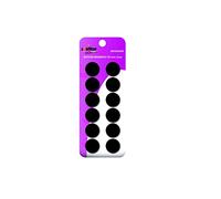 Alevar 12 Bottoni Magnetici per Bacheca Ufficio, Calamite Frigorifero, Diametro 20 mm, Colore Nero