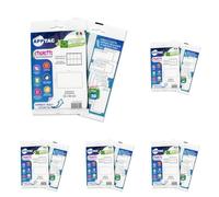 Alevar 280 Etichette Adesive Multiuso con Angoli Arrotondati, Formato 34x14 mm, 28 Etichette Bianche per Foglio, Confezione da 50 Fogli