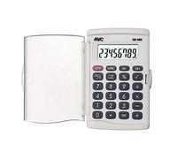 Alevar AVC Calcolatrice Tascabile 8 Cifre con Custodia Trasparente a Sportello e Tasti in Gomma, Formato 57x92x8 mm, Colore Bianco, Confezione da 1 Pezzo