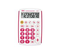 Alevar AVC Calcolatrice Tascabile 8 Cifre con Tasti in Gomma, Formato 62x97x11 mm, Colore Fucsia, Confezione da 1 Pezzo