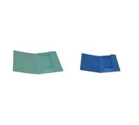 Alevar Cartellina 3 Lembi in Cartoncino Manilla 150 gr, 100% Carta Riciclata, Formato 25x33 cm & Cartellina 3 Lembi in Cartoncino Manilla 150 gr, 100% Carta Riciclata, Formato 25x33 cm