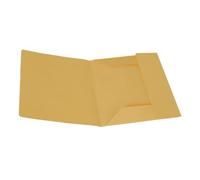 Alevar Cartellina 3 Lembi in Cartoncino Manilla 150 gr, 100% Carta Riciclata, Formato 25x33 cm, Colore Giallo, Confezione da 50 Pezzi