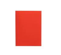 Alevar Cartelline Semplici in Cartoncino Bristol 200 gr, Formato 25x34 cm, Colore Rosso, Confezione da 50 Pezzi