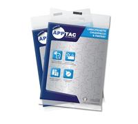 Alevar Confezione da 6 Fogli Etichette Adesive a Stella, 20 Etichette per Foglio, Formato 30x30 mm, Colore Argento, Totale 120 Pezzi