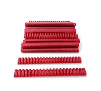 Alevar Dorsi in Plastica a Spirale per Rilegatura, 21 Anelli Diametro 32 mm, Formato A4, Capacità da 241 a 280 Fogli, Colore Rosso, Confezione da 50 Pezzi