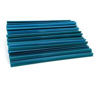 Alevar Dorsini Rilegafogli, Formato A4, Diametro 8 mm, Capacità 40 Fogli, Colore Blu, Confezione da 100 Pezzi