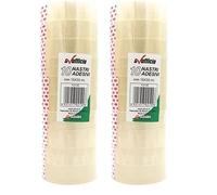 Alevar Nastro Adesivo Trasparente mm 15x33 mt, Confezione da 20 Pezzi