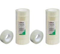 Alevar Nastro Adesivo Trasparente mm 19x33 mt, Confezione da 16 Pezzi
