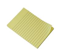 Alevar Sticky Blocchetto 100 Foglietti Adesivi Riposizionabili a Righe Formato 100x150 mm, Colore Giallo