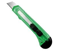 Alevar Taglierino Cutter con Lama a Spezzare da 18 mm, in Abs, Retrattile con Blocca Lama a Scatto, Colori Assortiti, Confezione da 24 Pezzi