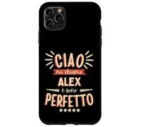 Alex Alessandro Idea Regalo Nome Personalizzato Divertente Custodia per iPhone 11 Pro Max
